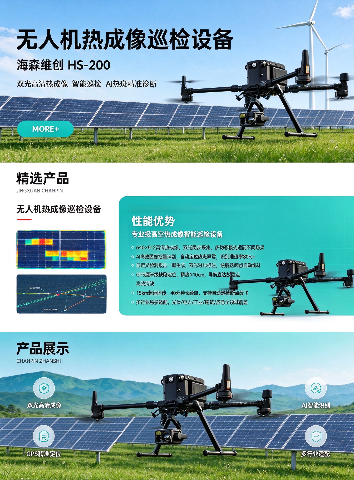 无人机热成像巡检设备HS-200